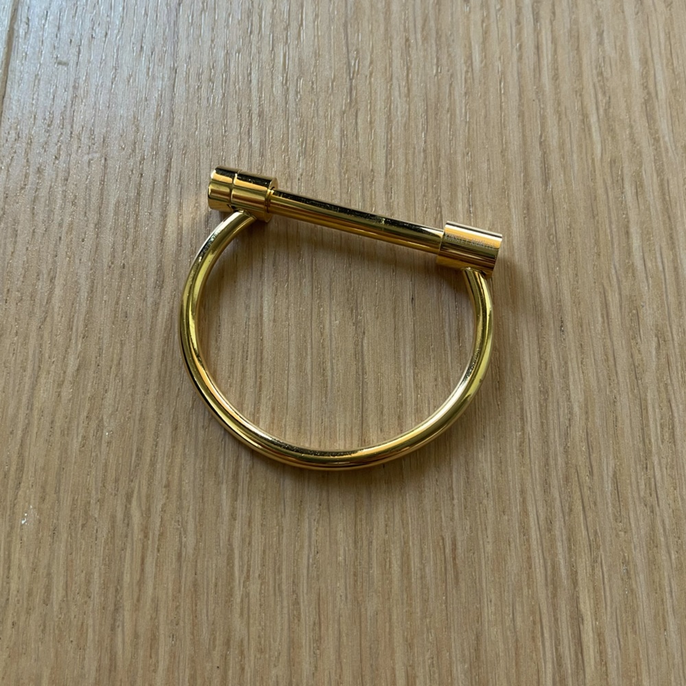 Sterling silver with 18k yellow gold bar bracelet